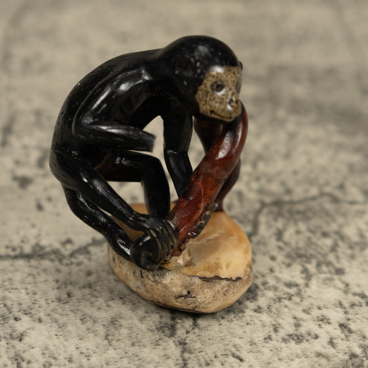Vintage White Face Monkey Tagua Carving