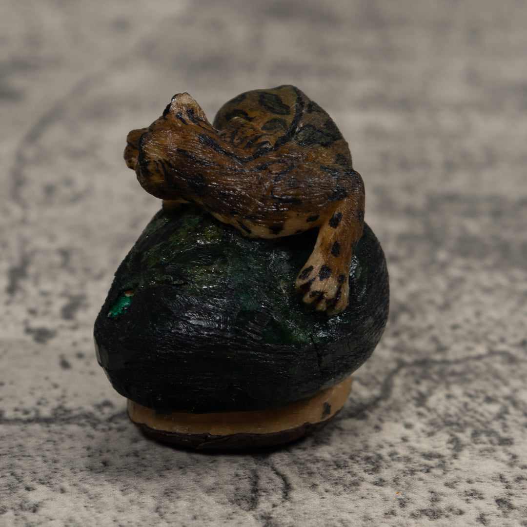 Jaguar Cat Tagua Carving