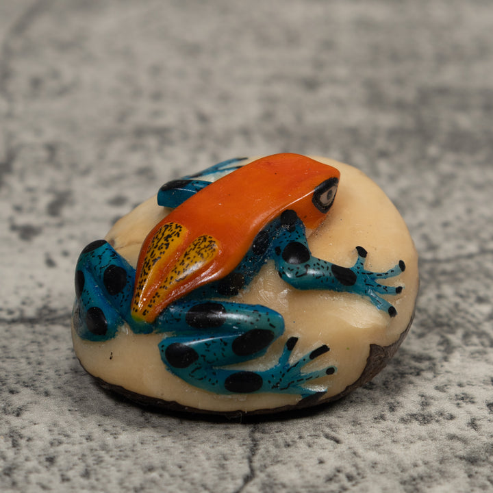 Vintage Frog Tagua Carving