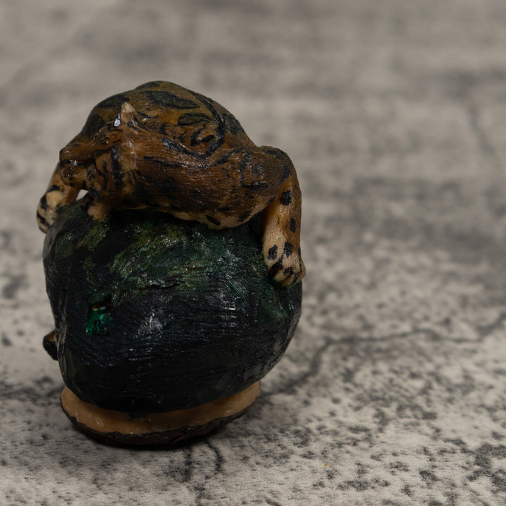 Jaguar Cat Tagua Carving