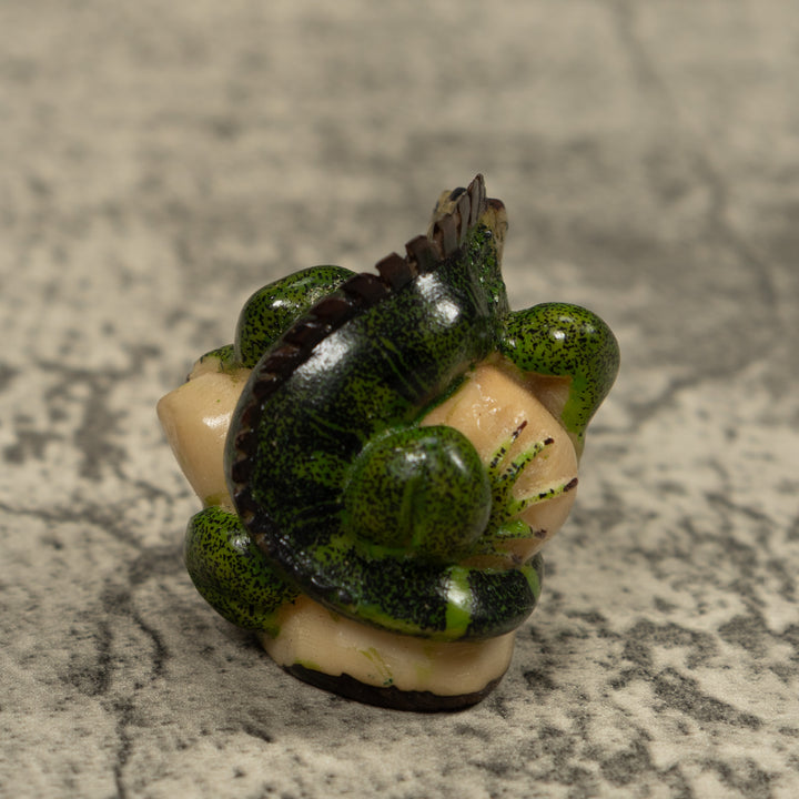 Iguana Lizard Reptile Tagua Carving