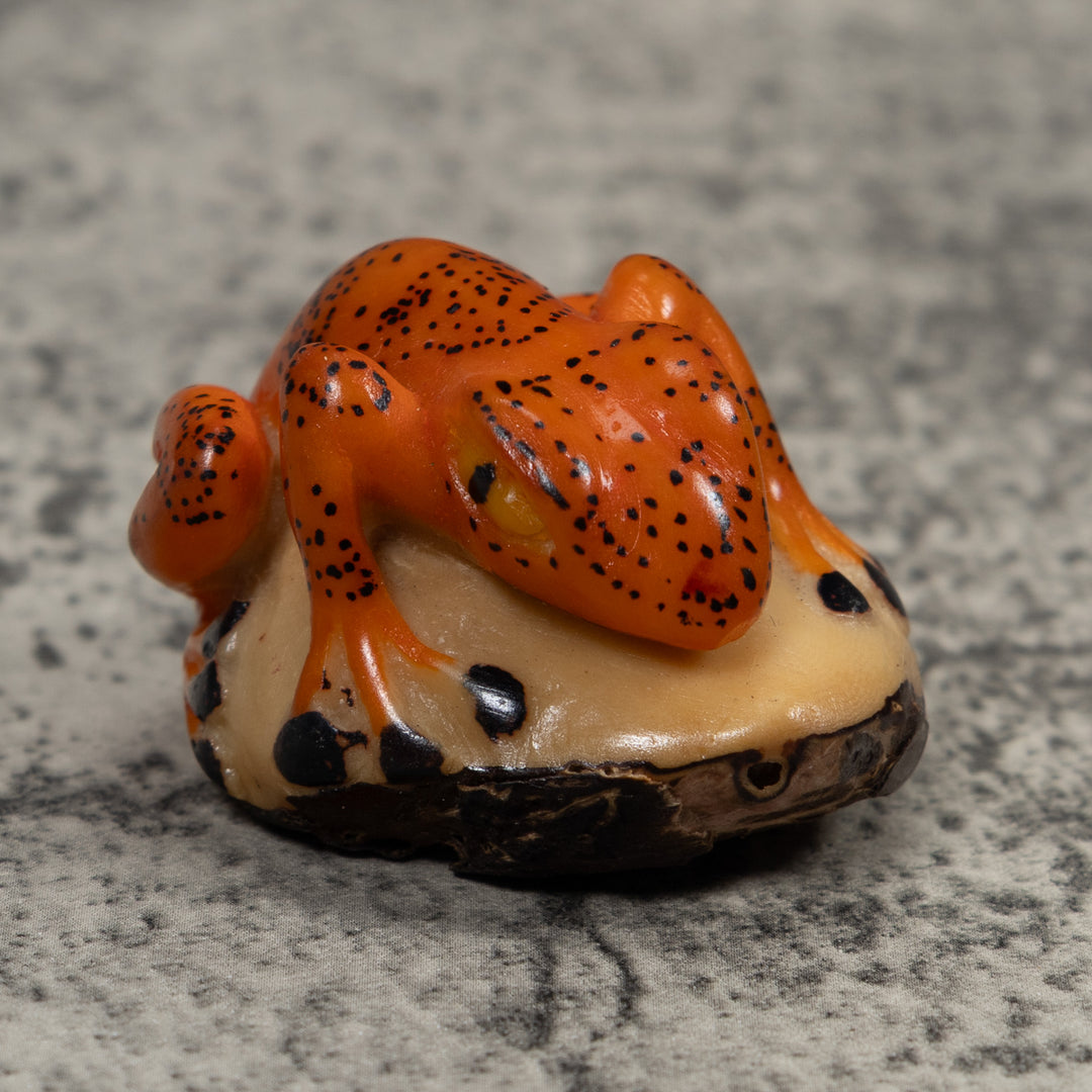 Vintage Frog Tagua Carving