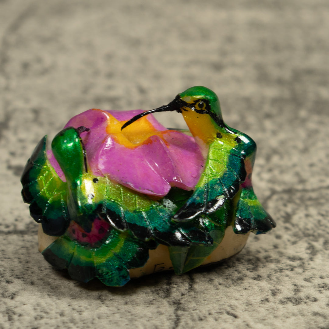 Hummingbird Tagua Carving