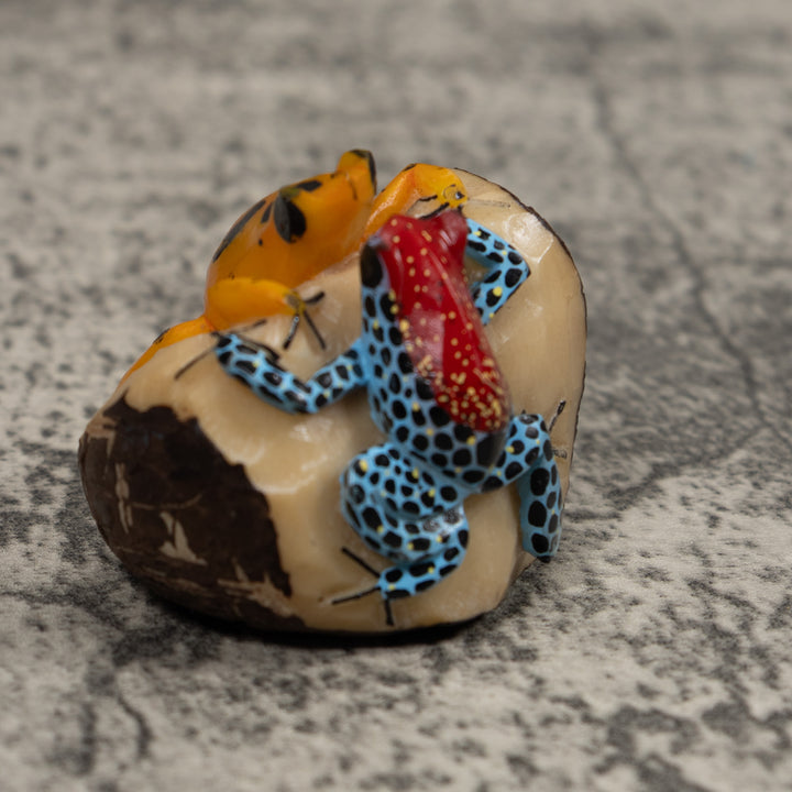 Double Poison Dart Frog Tagua Carving