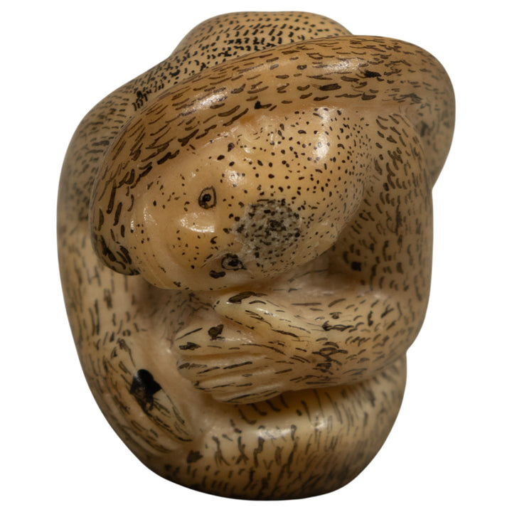 Vintage Monkey Tagua Carving