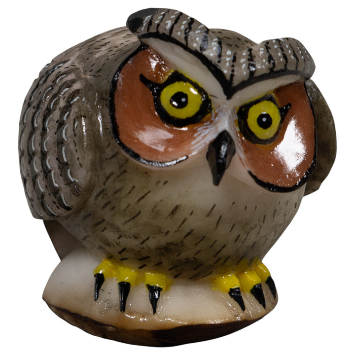 Owl Bird Tagua Carving