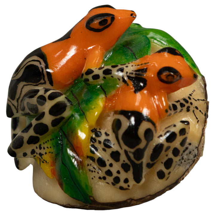 Double Poison Dart Frog Tagua Carving