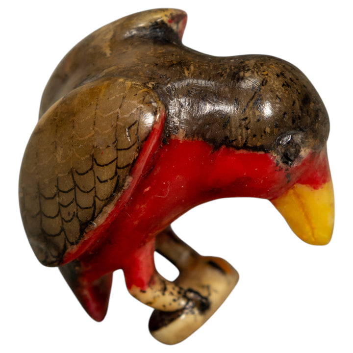Vintage Rainforest Bird Tagua Carving