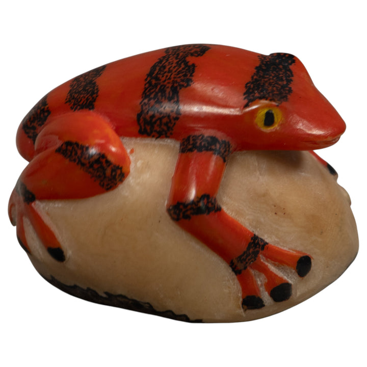 Vintage Frog Tagua Carving