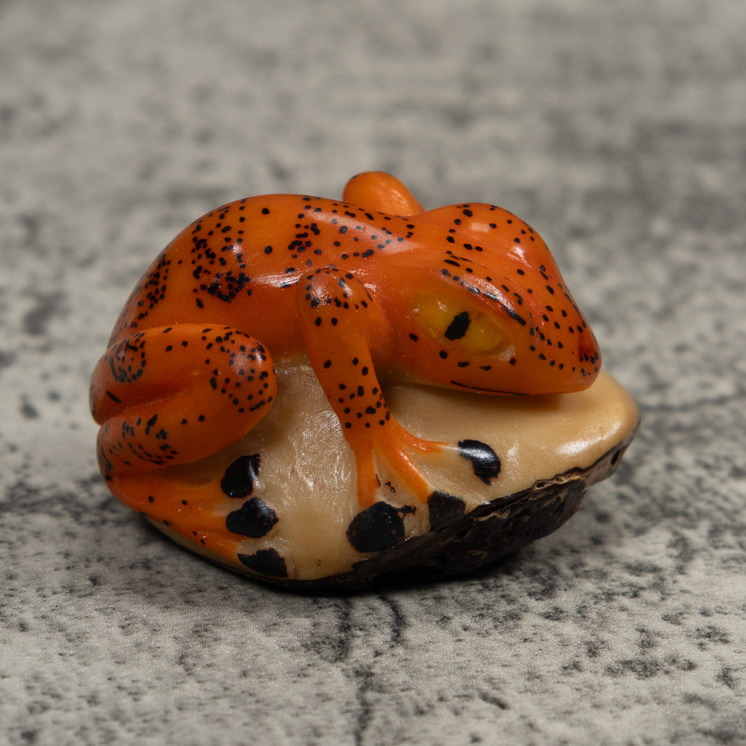 Vintage Frog Tagua Carving