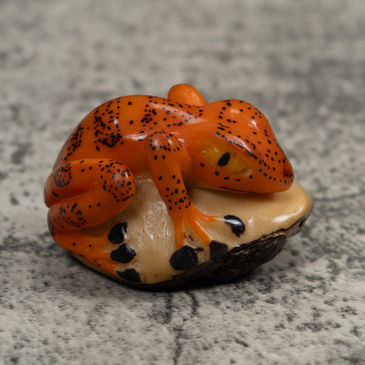 Vintage Frog Tagua Carving