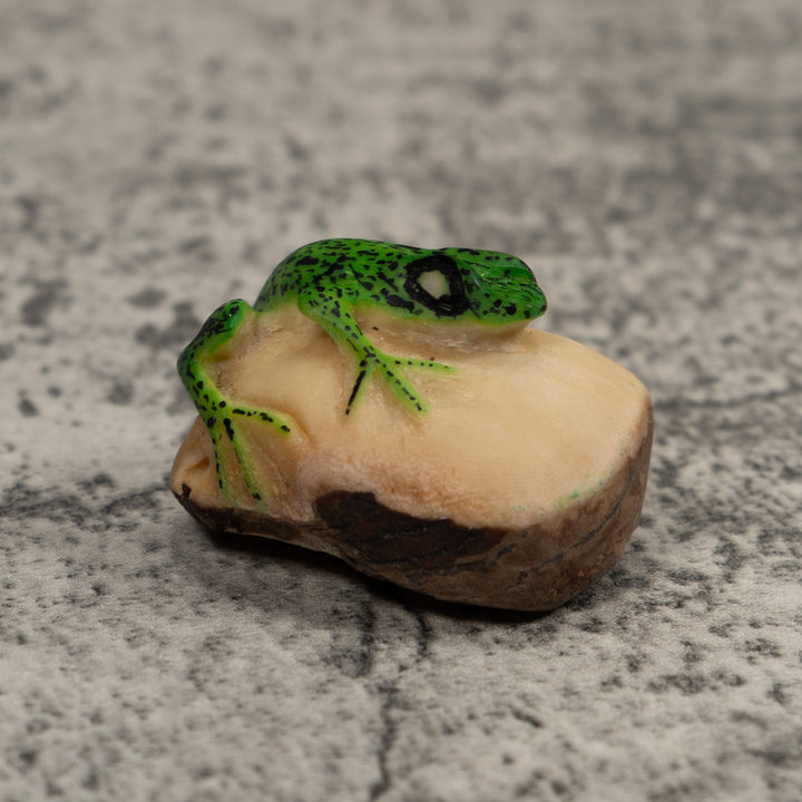 Vintage Frog Tagua Carving