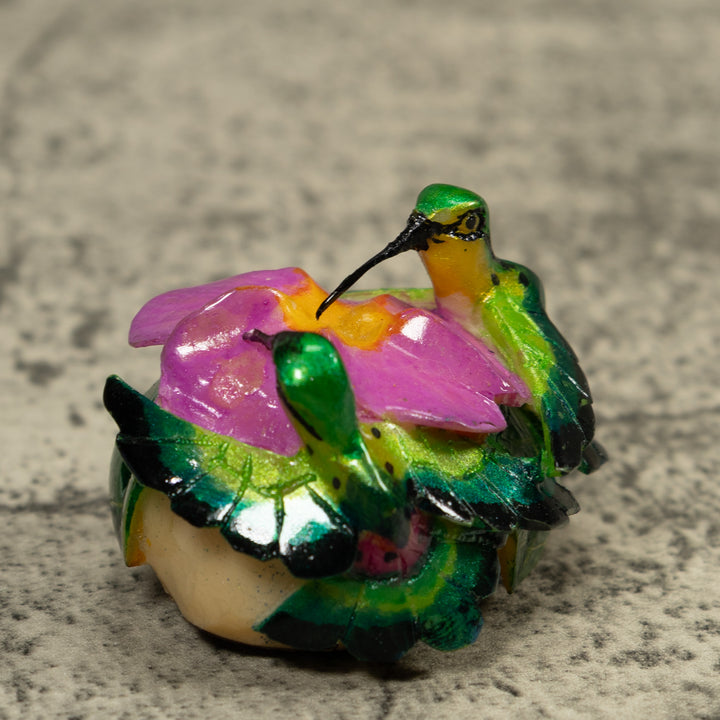Hummingbird Tagua Carving