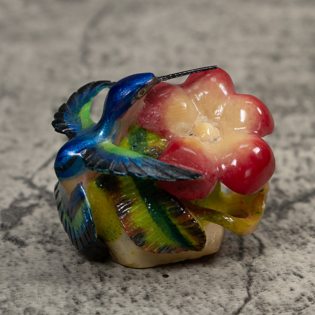 Hummingbird Tagua Carving