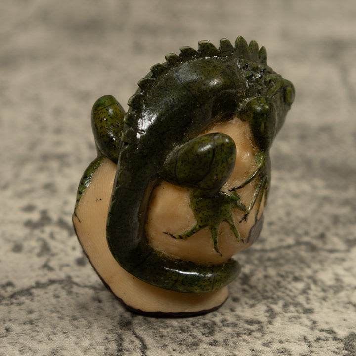 Iguana Lizard Reptile Tagua Carving