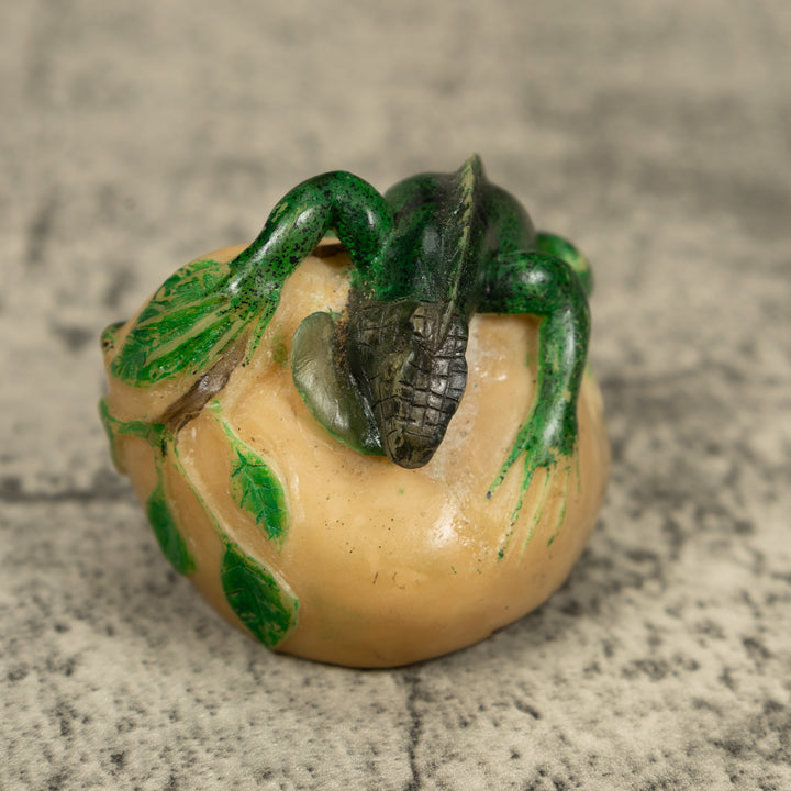 Green Iguana Lizard Tagua Carving