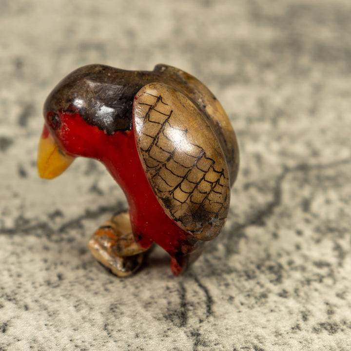 Vintage Rainforest Bird Tagua Carving