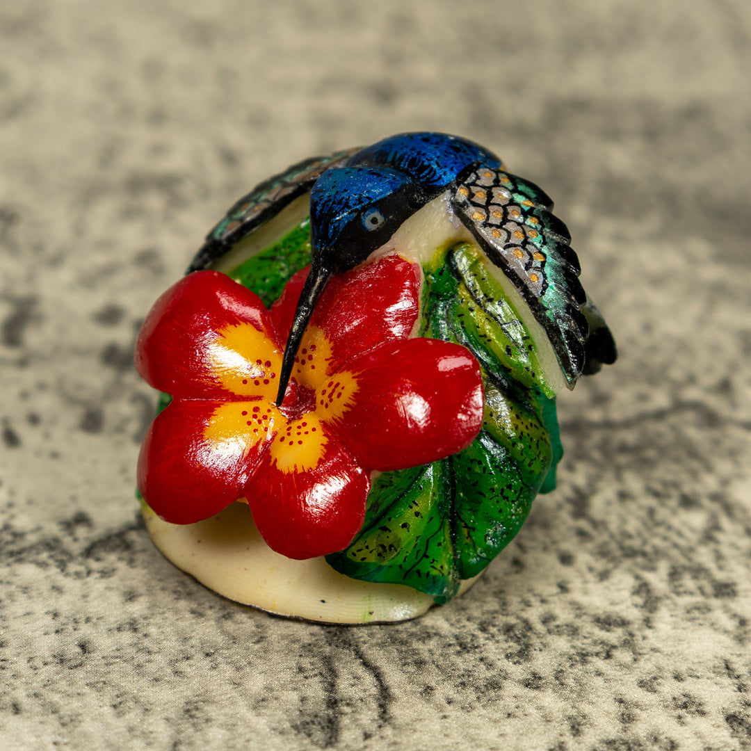 Hummingbird Tagua Carving