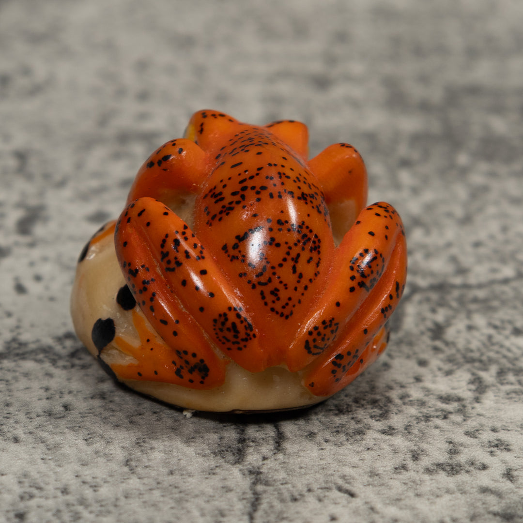 Vintage Frog Tagua Carving