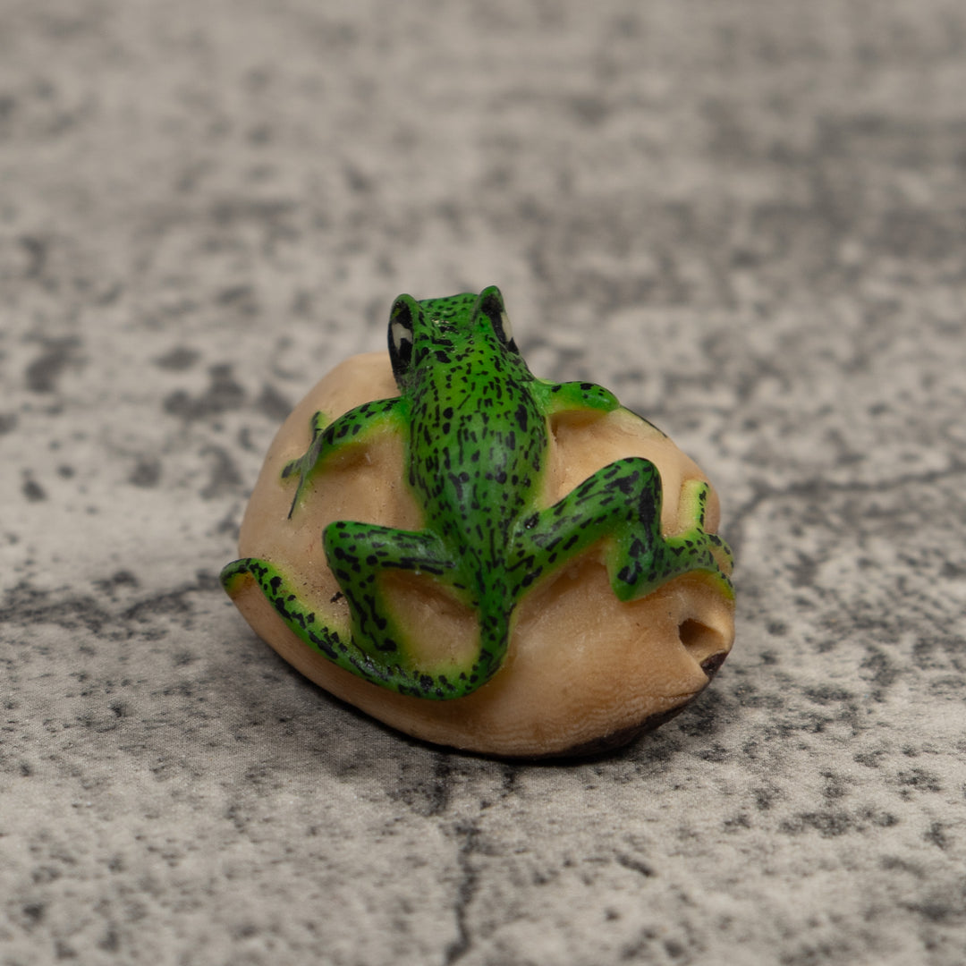Vintage Frog Tagua Carving