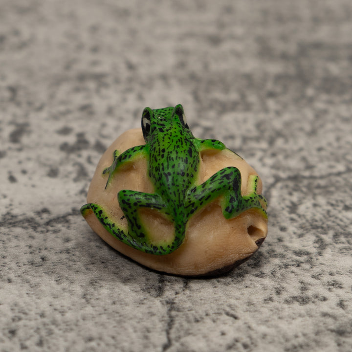 Vintage Frog Tagua Carving