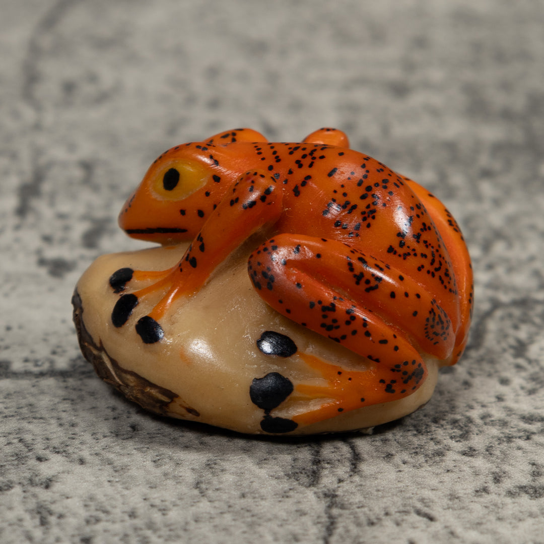 Vintage Frog Tagua Carving