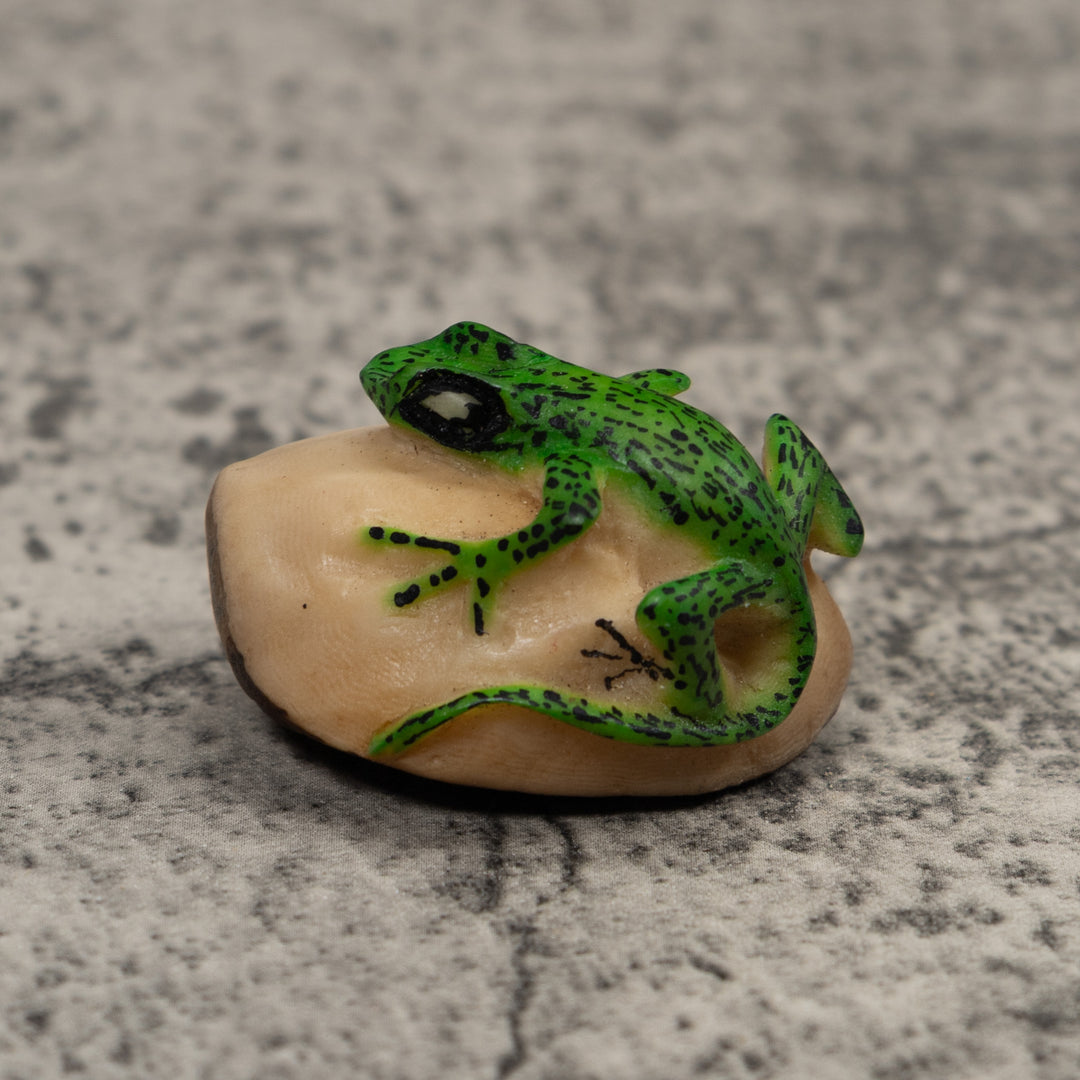Vintage Frog Tagua Carving