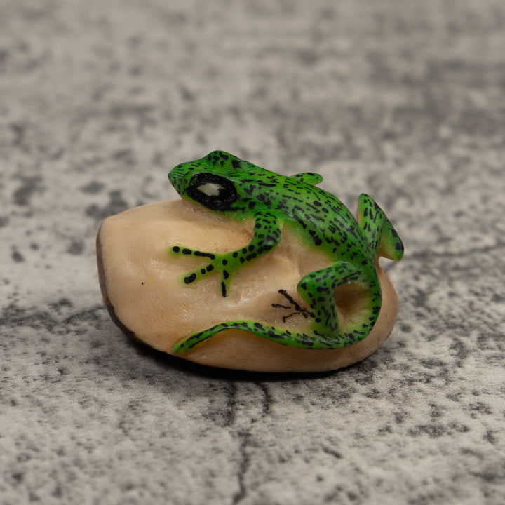 Vintage Frog Tagua Carving