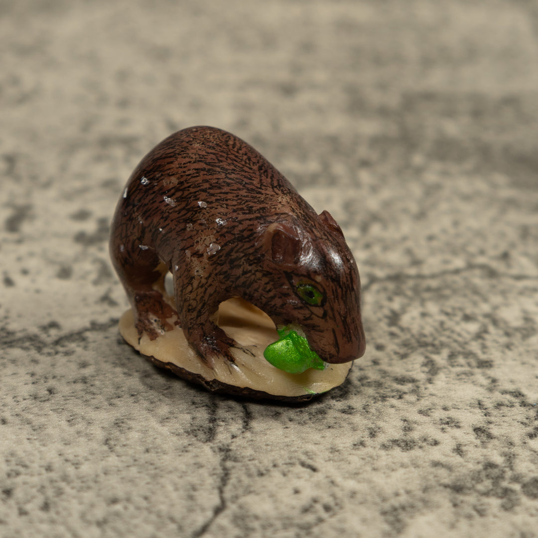 Vintage Neque Agouti Tagua Carving