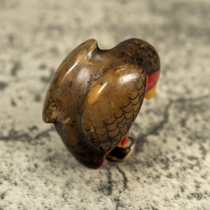 Vintage Rainforest Bird Tagua Carving