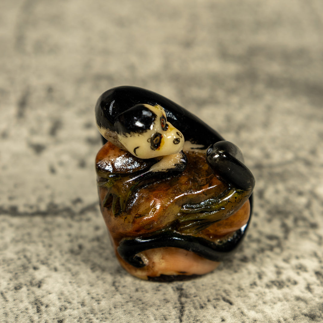 White Face Monkey Tagua Carving