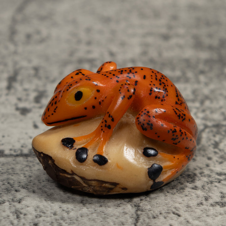Vintage Frog Tagua Carving