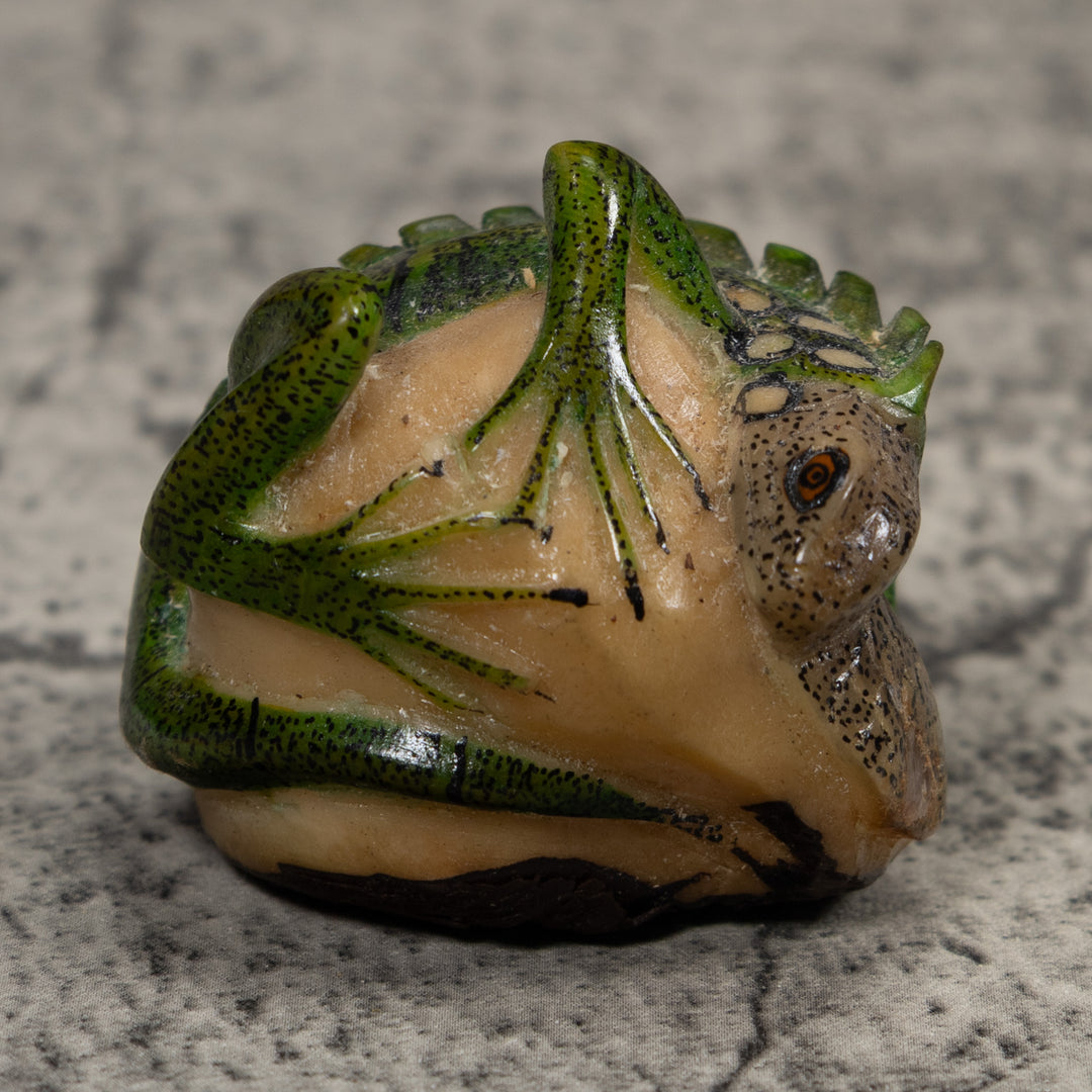 Iguana Lizard Reptile Tagua Carving