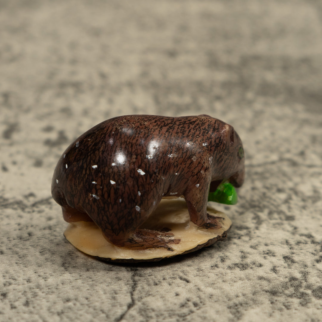 Vintage Neque Agouti Tagua Carving