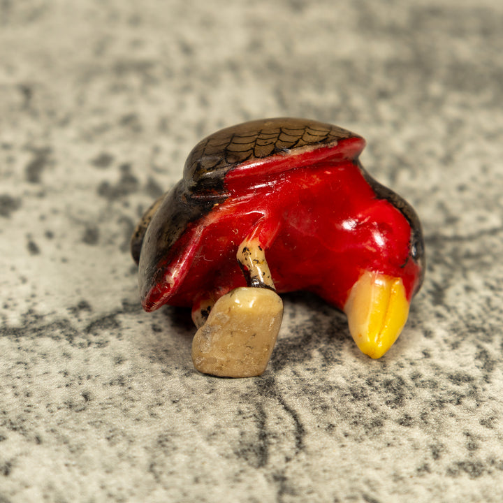 Vintage Rainforest Bird Tagua Carving