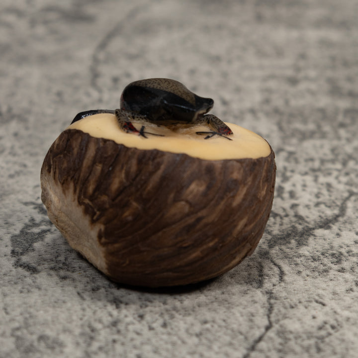 Spotted Poison Dart Frog Tagua Carving