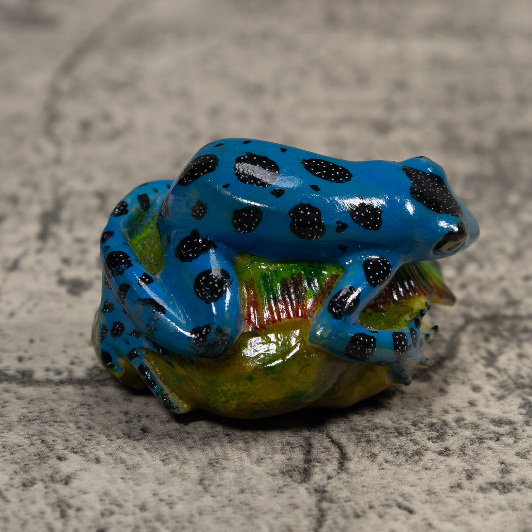 Blue Poison Dart Frog Tagua Carving
