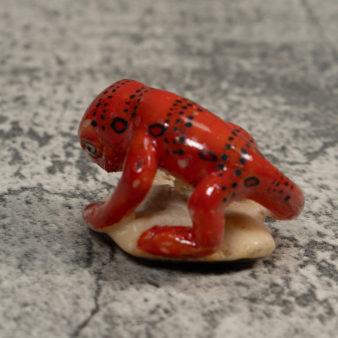 Vintage Fantasy Gecko Tagua Carving