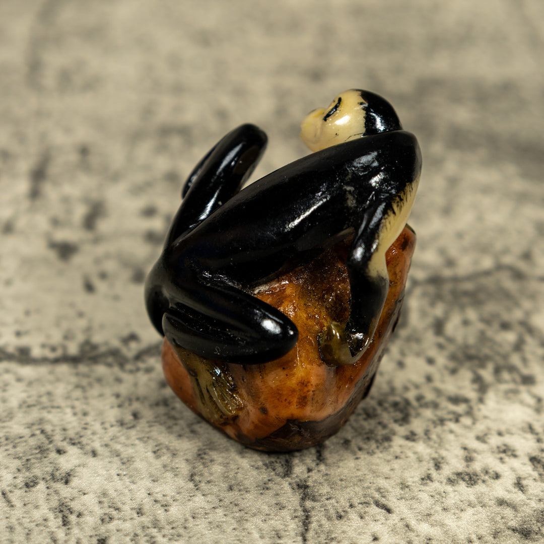 White Face Monkey Tagua Carving