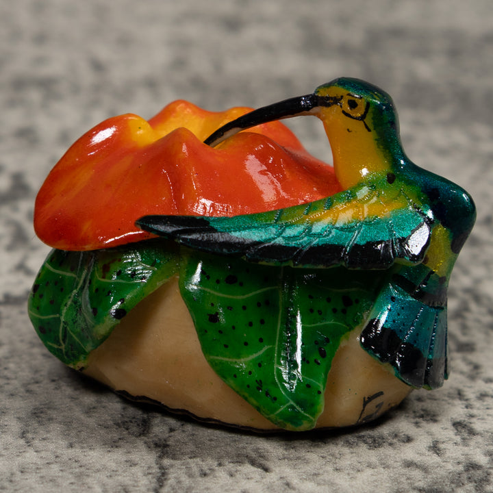 Hummingbird Tagua Carving