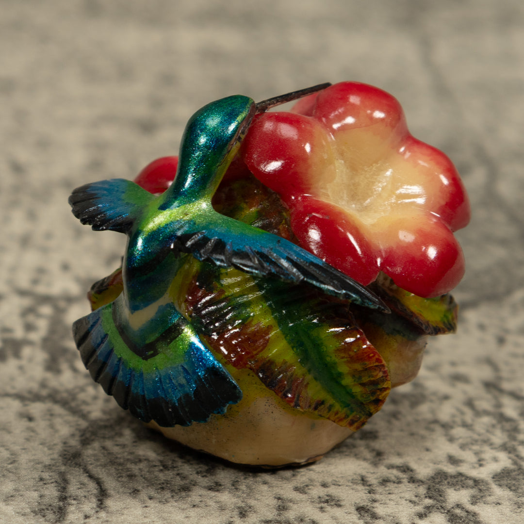 Hummingbird Tagua Carving