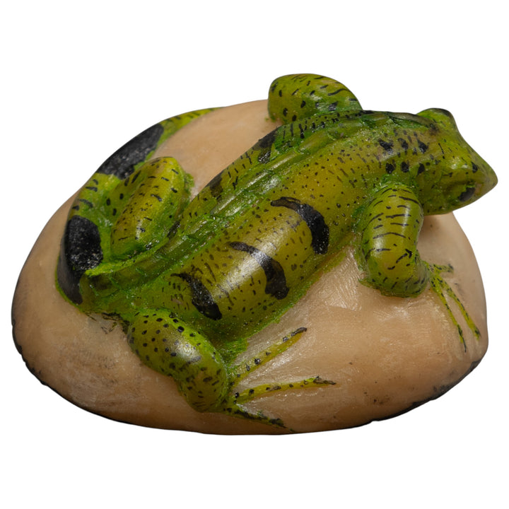 Vintage Iguana Lizard Reptile Tagua Carving