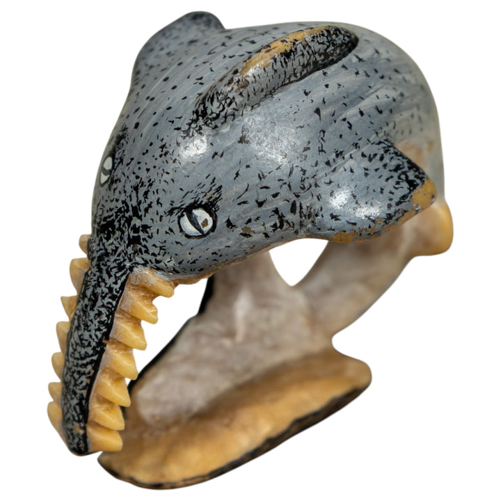 Vintage Ocean Sawfish Tagua Carving