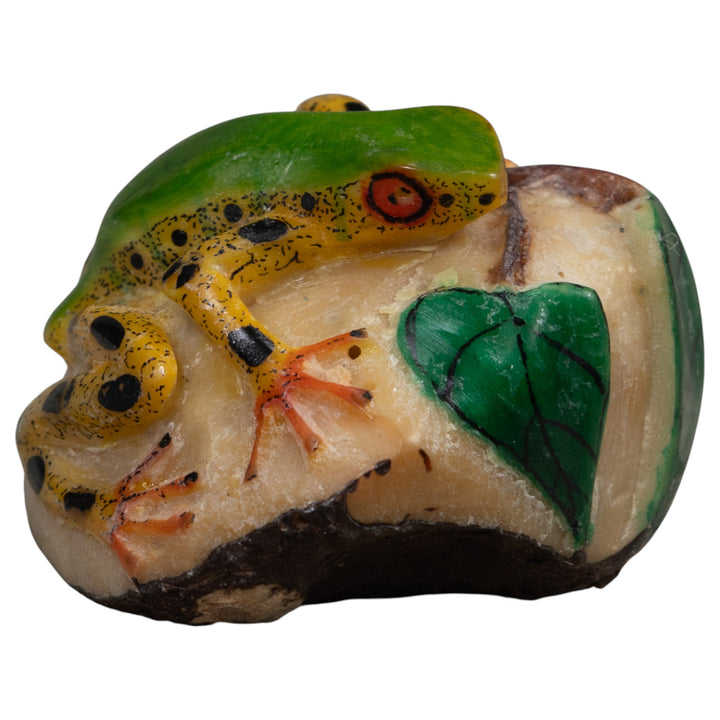 Vintage Frog Tagua Carving