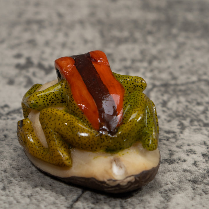 Vintage Poison Dart Frog Tagua Carving