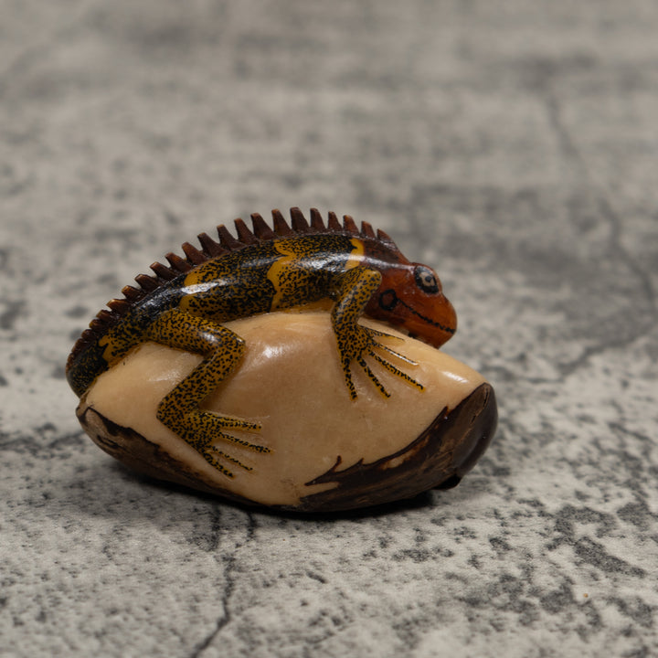 Iguana Lizard Reptile Tagua Carving