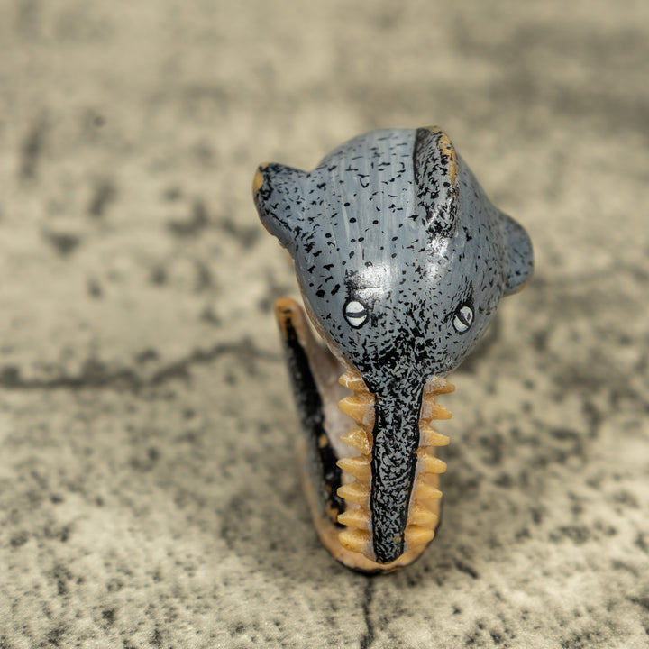Vintage Ocean Sawfish Tagua Carving