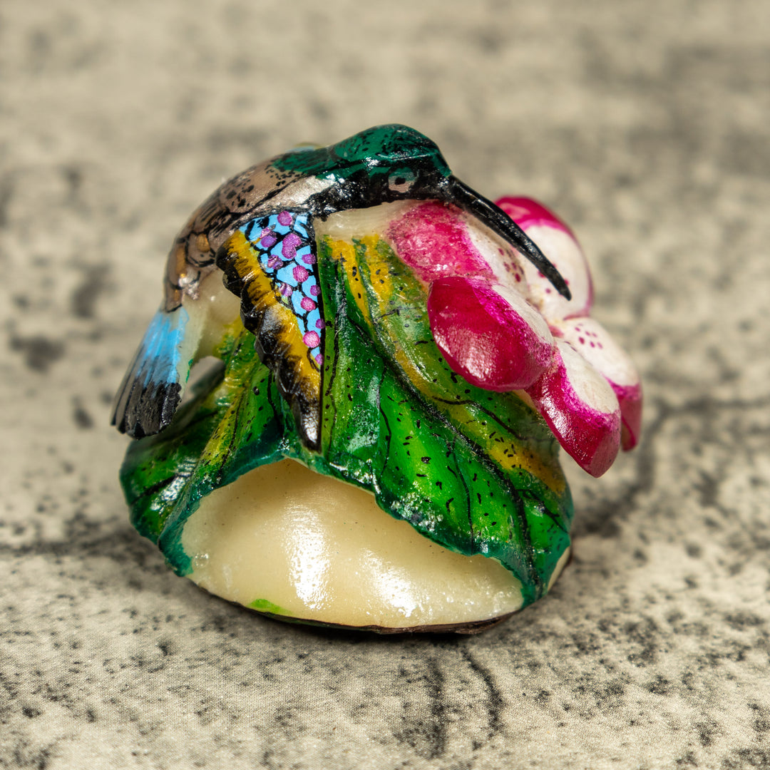 Hummingbird Tagua Carving