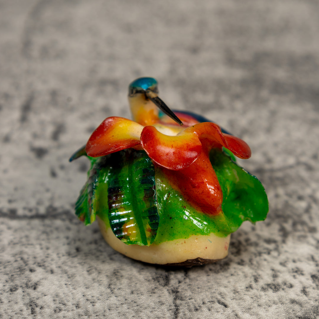 Stupendous Hummingbird Tagua Carving