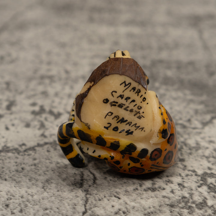 Jaguar Cat Tagua Carving